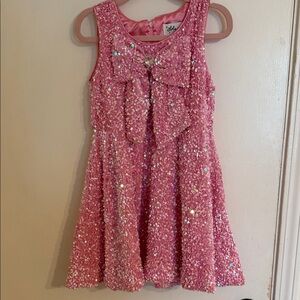 Lola + The Boys Pretty in Pink Bow Dress